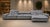 Italian "Miami" Sectional Sofa by Paola Navone for Baxter Upholstered in Gray Leather For Sale - Image 3 of 18