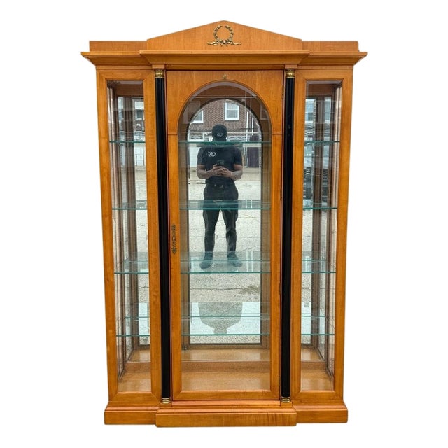 Thomasville Grand Classics Neoclassical Cherry Biedermeier Curio China Cabinet B For Sale