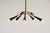 Modernist Sputnik Chandelier in the style of Stilnovo, 1950s For Sale - Image 4 of 11