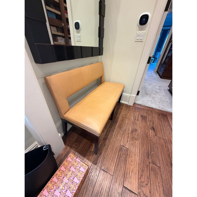 This exceptional Christian Liaigre leather bench embodies the designer’s signature blend of modern minimalism, refined...