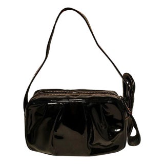 Fendi Borsa Mini B Black Patent Leather Handbag For Sale