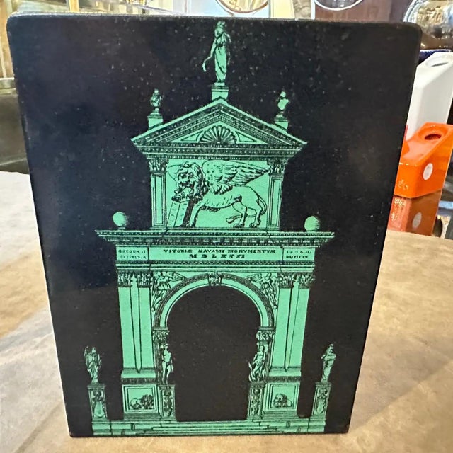 1960s Classical Set of Two Bookends " Porta Di Venezia " by Piero Fornasetti For Sale - Image 11 of 11