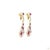 4.78 Carat Round Brilliant Cut Diamond Ruby Gold Earrings, Pair For Sale - Image 9 of 9