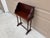 English Vintage Federal Mahogany Library Book Stand With Pull-Out Drink Trays For Sale - Image 3 of 15