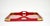 Mid-Century Modern Mid-Century Modern Rectangular Red Lacquered Tray with Brass Corners from Rue Royale, 1960/70 For Sale - Image 3 of 14