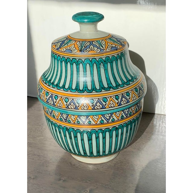 1920s Moroccan Pottery Lidded Bowl/Tureen For Sale In Portland, OR - Image 6 of 13