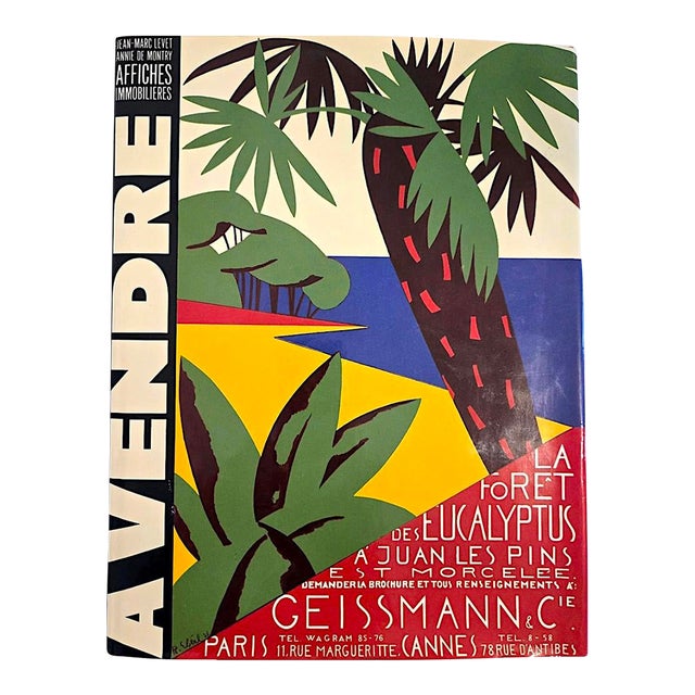 1992 French 1st Edition Art Book, "A Vendre: Affiches Immobilières", Jean-Marc Levet For Sale
