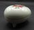 1950s Vintage 1950s Japanese Floral Porcelain Egg Shaped W Feet Trinket Ring Box For Sale - Image 5 of 6