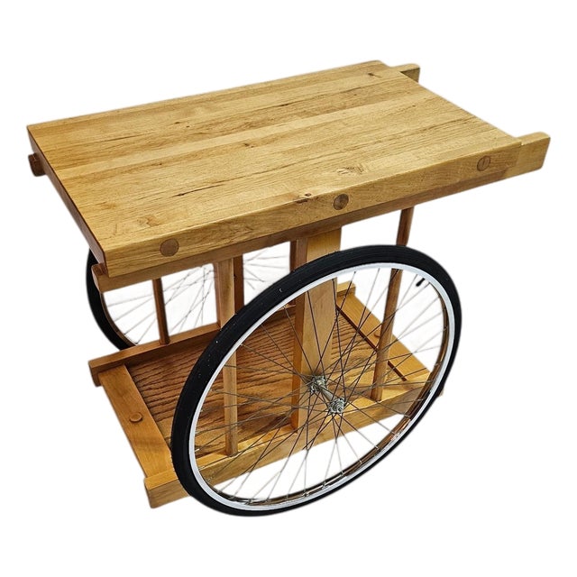 1960s Butcher Block Cart For Sale
