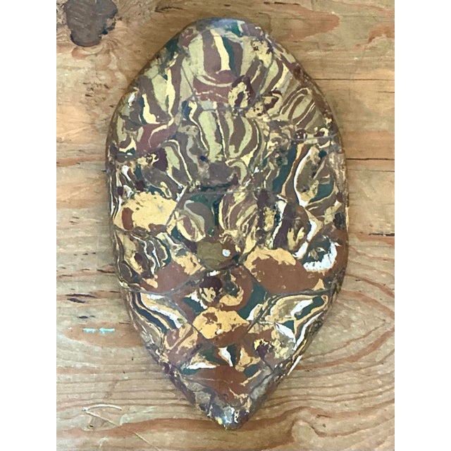 Vintage Italian Scagliola Pigmented Plaster Turtle Shell For Sale - Image 10 of 12