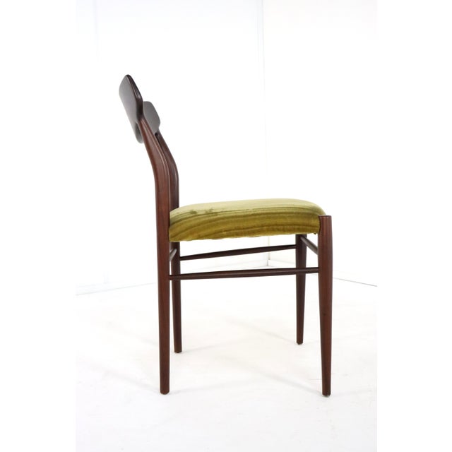Brown Dining Room Chairs Aldersbach by Otto Pollak for Lübke, 1960s, Set of 6 For Sale - Image 8 of 18