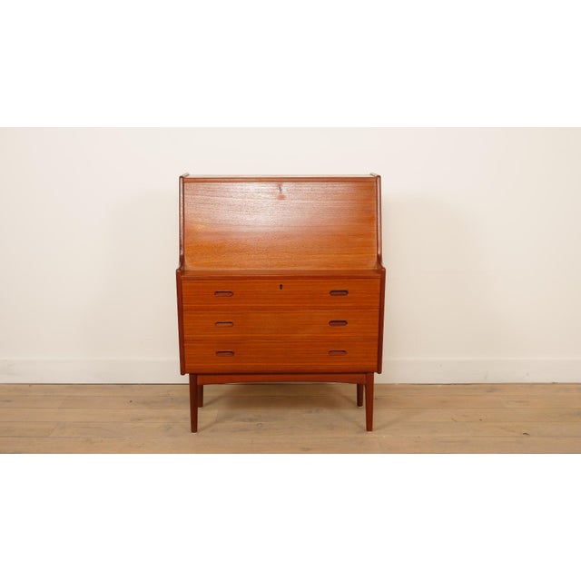 Vintage Teak Secretaire by Arne Wahl Iversen For Sale - Image 3 of 18