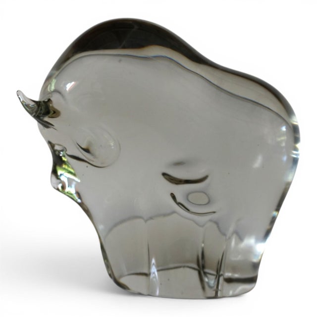 Murano Glass Bull Sculpture by Livio Seguso, 1970s For Sale - Image 16 of 16