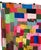 American 1970s Boho Patchwork Blanket Graphic Prints Quilt Vintage Handmade Square 57” X 57” For Sale - Image 3 of 12