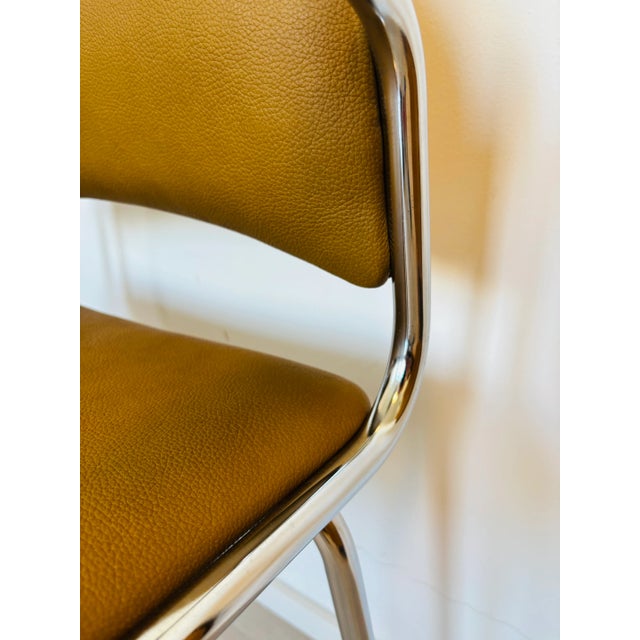 Brown Vintage Office Desk Chair by Kovona, 1970s For Sale - Image 8 of 10