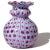 Glass Vintage Murano Fratelli Toso Amethyst Pink Blue White Millefiori Flower Mosaic Italian Art Glass Bud Vase For Sale - Image 7 of 9