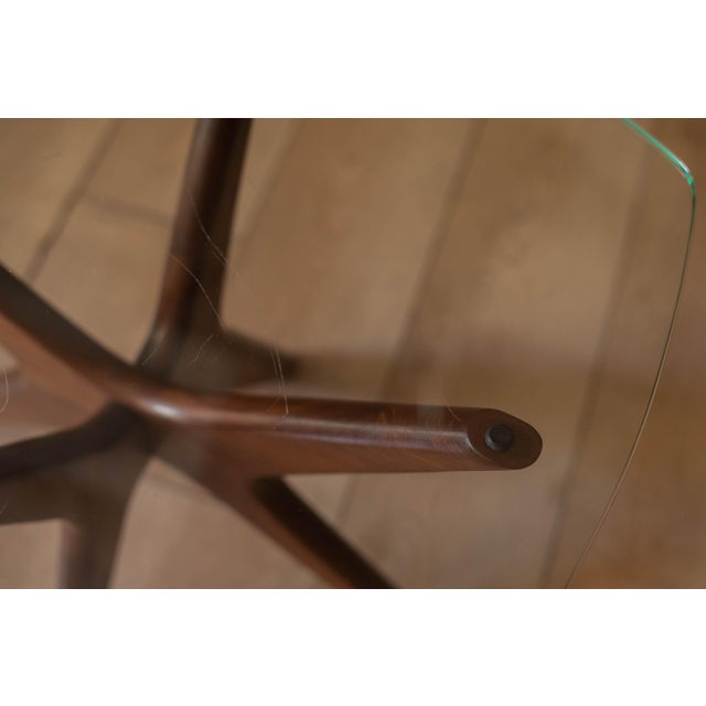 Wood Pair of Mid Century Modern Adrian Pearsall Walnut Jacks End Tables For Sale - Image 7 of 10