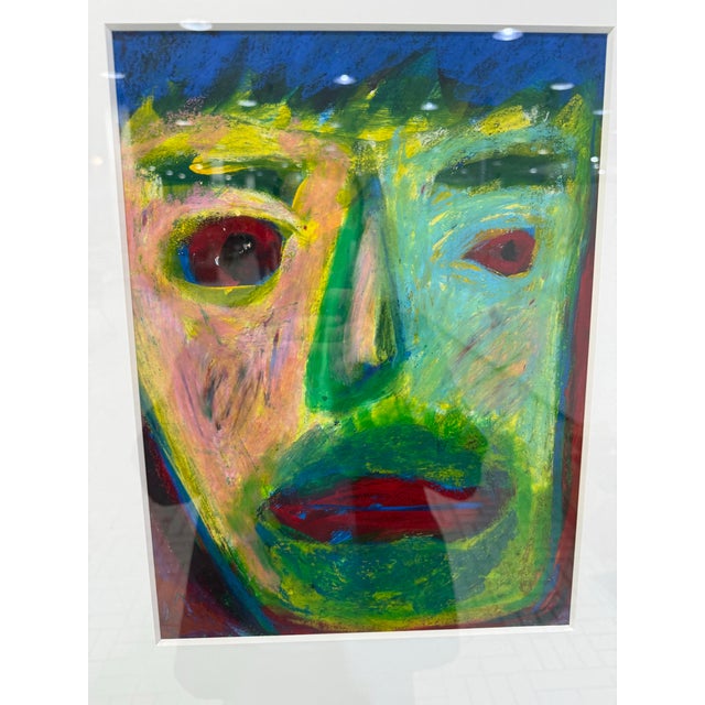 French French Pastel by Artist Nobuo Signed Original 1950s For Sale - Image 3 of 7