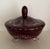 Baroque Vintage Egermann Ruby Red Bohemian Lidded Footed Candy Dish For Sale - Image 3 of 9