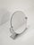 Metal Mid-Century Modern Two-Tone Tilting Table Mirror in Polished Brushed Aluminum, Italy, 1970 For Sale - Image 7 of 12