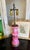 Divine Antique Mary Gregory Pink Opaline Table Lamp Rare Pink Opaline Victorian Era Vase converted Lamp, hand painted by...