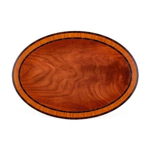 Hollywood Regency Regency Revival Coffee Table in Flame Mahogany, 1920s For Sale - Image 3 of 6