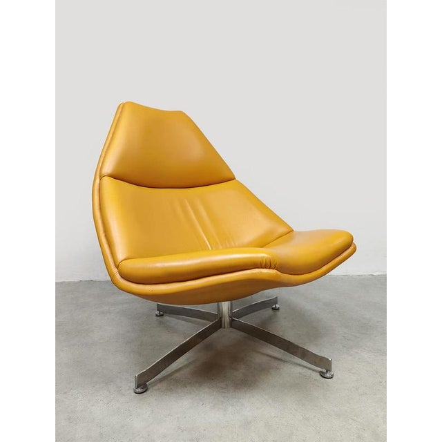 1960s Vintage F511 Swivel Lounge Chair by Geoffrey Harcourt for Artifort, 1960s For Sale - Image 5 of 5