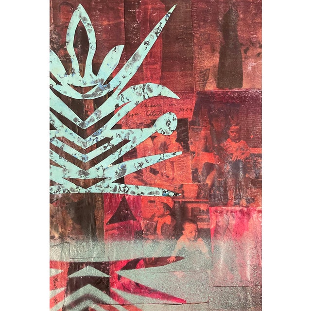 1980s Randy Ballano Mixed Media Collage For Sale - Image 4 of 5
