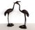 Mid-Century Modern Large Burnished Brass Heron Sculptures, Italy, 1970, Set of 2 For Sale - Image 3 of 18