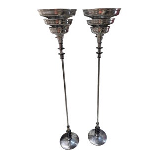 1940s Art Deco Torcheres - a Pair For Sale