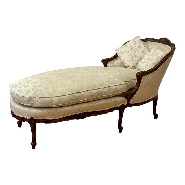 French Walnut Chaise Lounge C.1920 Chairish