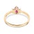 Not Yet Made - Made To Order Minimalist 18k Gold Ruby Diamond Proposal Ring Size 6 For Sale - Image 5 of 12