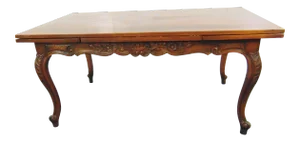 Louis XV Style Carved Oak Refectory Dining Table