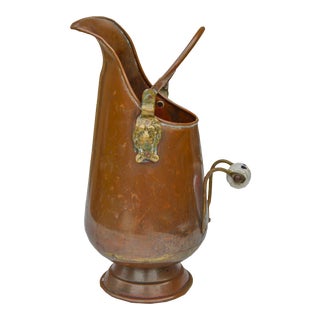 Moroccan Copper Pitcher W/ Lion Handle For Sale