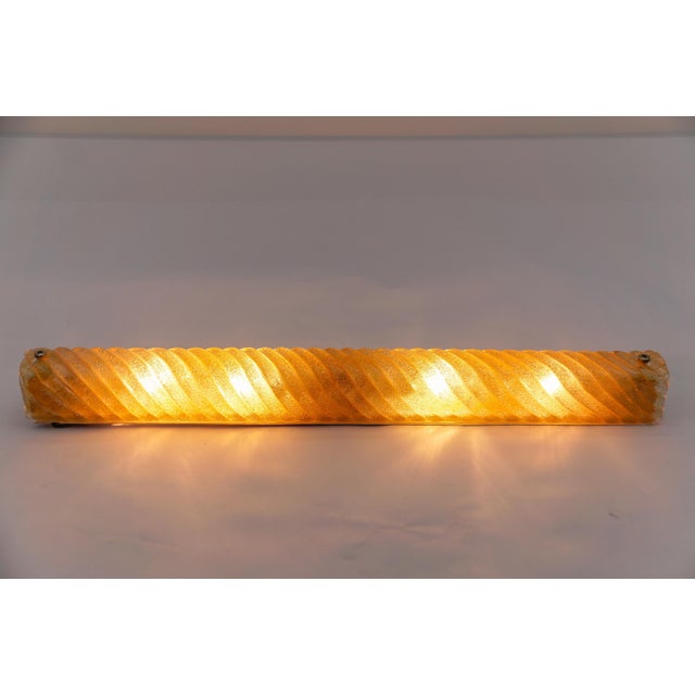 1960s Murano Glass with Gold Flakes Wall Lamp from Hillebrand Lighting, 1960s For Sale - Image 5 of 13