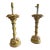 Pair of Vintage Hollywood Regency "Manner of Serge Roche" Plaster Palm Tree Table Lamps For Sale