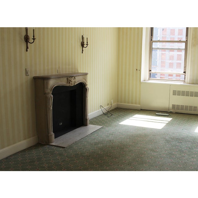 Waldorf Astoria Louis XV French Limestone Mantel For Sale - Image 14 of 14