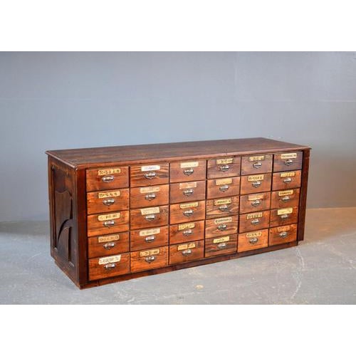 Art Nouveau Ironmongers Shop Counter Drawers, 1890s For Sale - Image 5 of 14