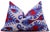 2020s Blue Red Ikat Velvet Lumbar Pillow 16x24 | Handmade Luxury Accent For Sale - Image 5 of 7