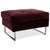 Embrace Stool in Fabric, Chrome, Velour and Velvet in Purple by Brühl For Sale - Image 9 of 9