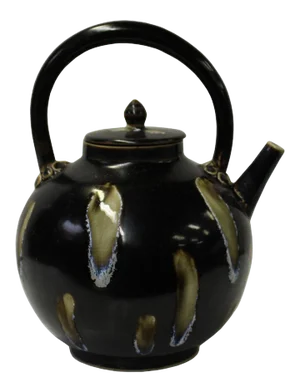 Chinese Ware Brown Black Glaze Ceramic Jar Vase Teapot Display Art