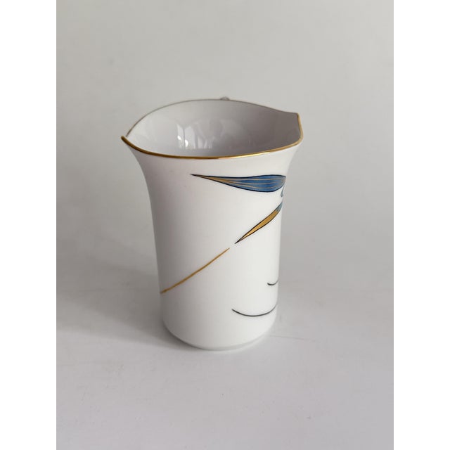 Form Wellenspiel Waterfowl Turquoise Coffee Cup with Saucer and Plate from Meissen, 1990s, Set of 3 For Sale - Image 6 of 11
