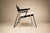 Mid-Century Modern Three Armchairs in Ebonized Wood & Metal With Loose Cushion, Carlo Hauner, 1950s For Sale - Image 3 of 18