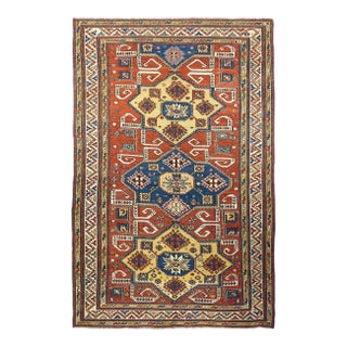 Late 18th Century Antique Sumak Rug 4'7'' x 7'9'' For Sale