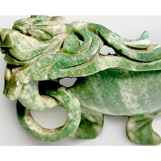 Spinach Jade Incense Burner, Marriage Bowl For Sale - Image 4 of 5