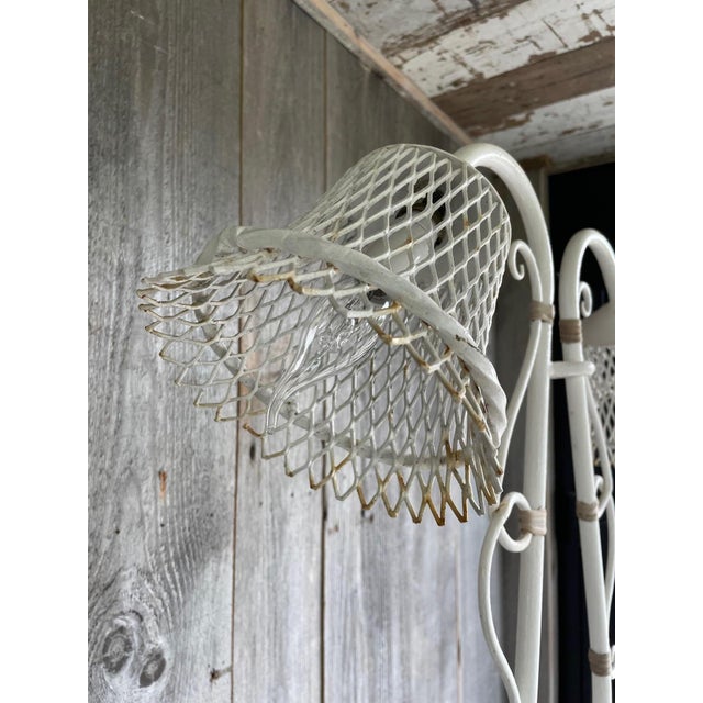 Light Yellow Wicker & Bamboo Table For Sale - Image 8 of 14