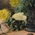 Framed Oil on Canvas, Still Life With Chrysanthemums, by M. Taquet-Beal, 1944, Belgium For Sale - Image 12 of 15