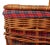 Late 20th Century Woven Rattan Picnic Hamper Basket For Sale - Image 5 of 6