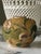 Antique Chinese Mustard Glazed Pottery Lotus & Crane Relief Vase / Ginger Jar For Sale - Image 14 of 16