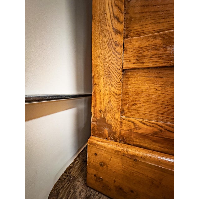 Wood Antique Oak Ice Box For Sale - Image 7 of 17